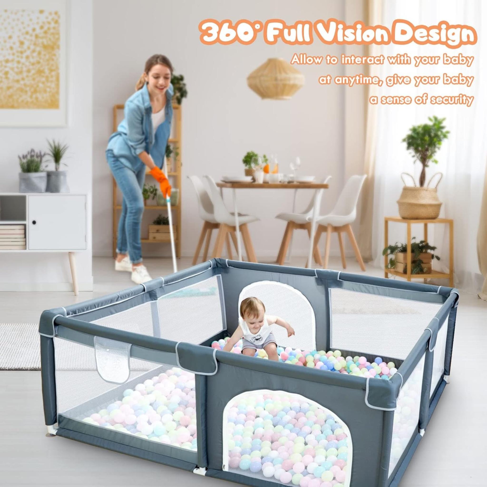 Playpen for Babies 180 x 200 cm