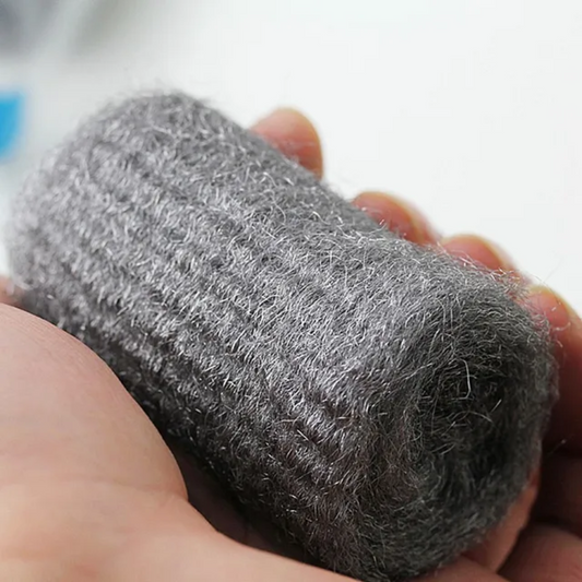 Steel Wool Scrub Pads for Cleaning Utensils & Kitchenware (Pack of 16 Pieces)