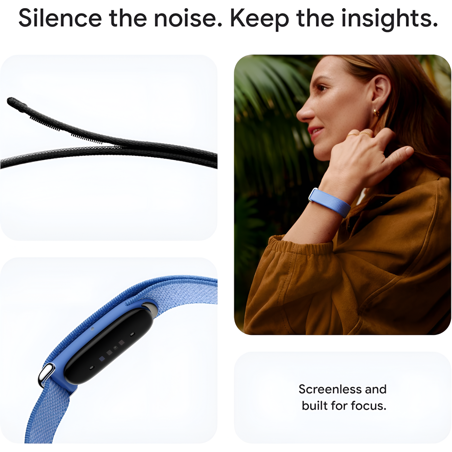 Google Fitbit Air Fitness Tracker With AI Health Coaching & 7-Day Battery Life