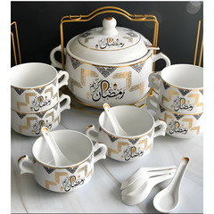 15 Pcs Ramadan Special Soup Set with Stand