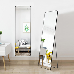Rectangular Floor Standing Mirror with Stand