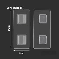 Wall Mounted Transparent Sticky Double Sided Adhesive Hooks