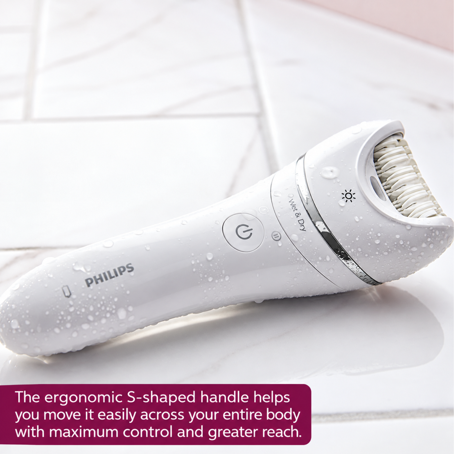 Philips Epilator Series 8000 Wet &amp; Dry Epilator BRE710/00