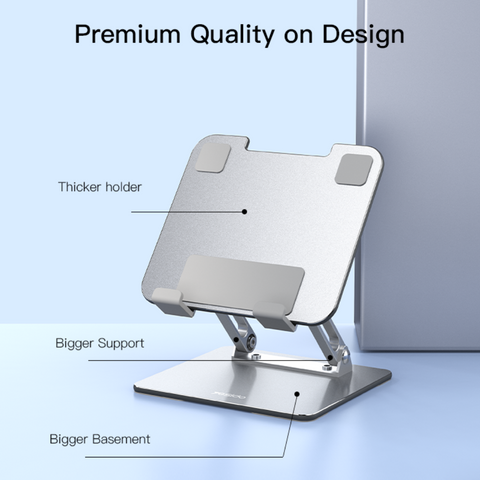 Yesido C185 Adjustable Height Foldable Tablet Holder, Aluminium Alloy Laptop Stand