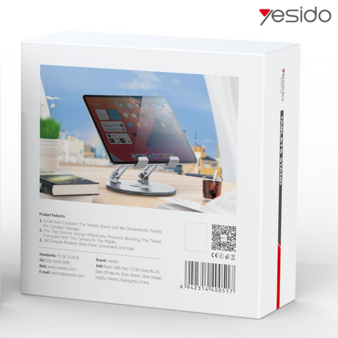 360° Rotation Aluminium Alloy Tablet Holder Stand  - Yesido C293