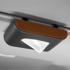 Leather Tissue Dispenser for Car Sun Visor