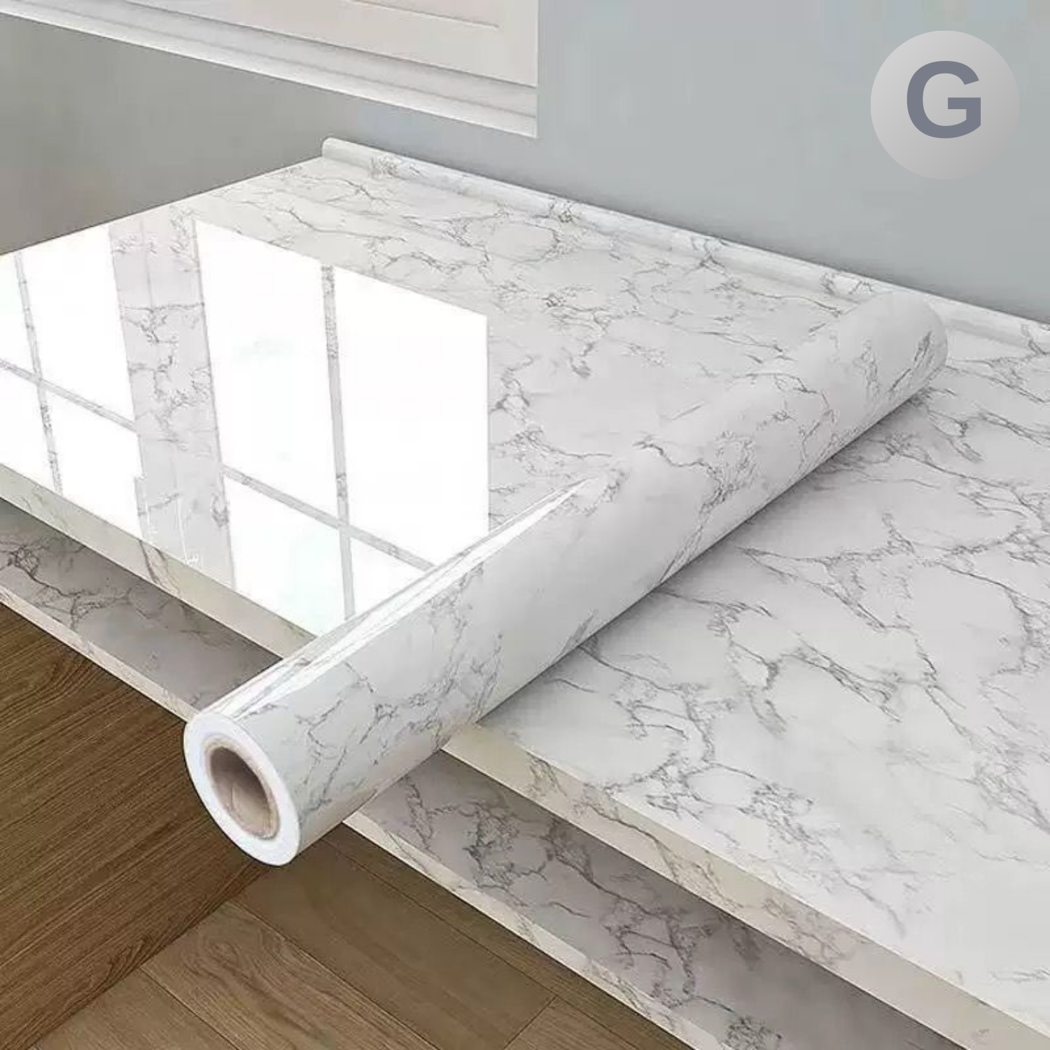 Waterproof Non-slip Self-Adhesive Marble Pattern Kitchen Wallpaper Sticker Pattern G