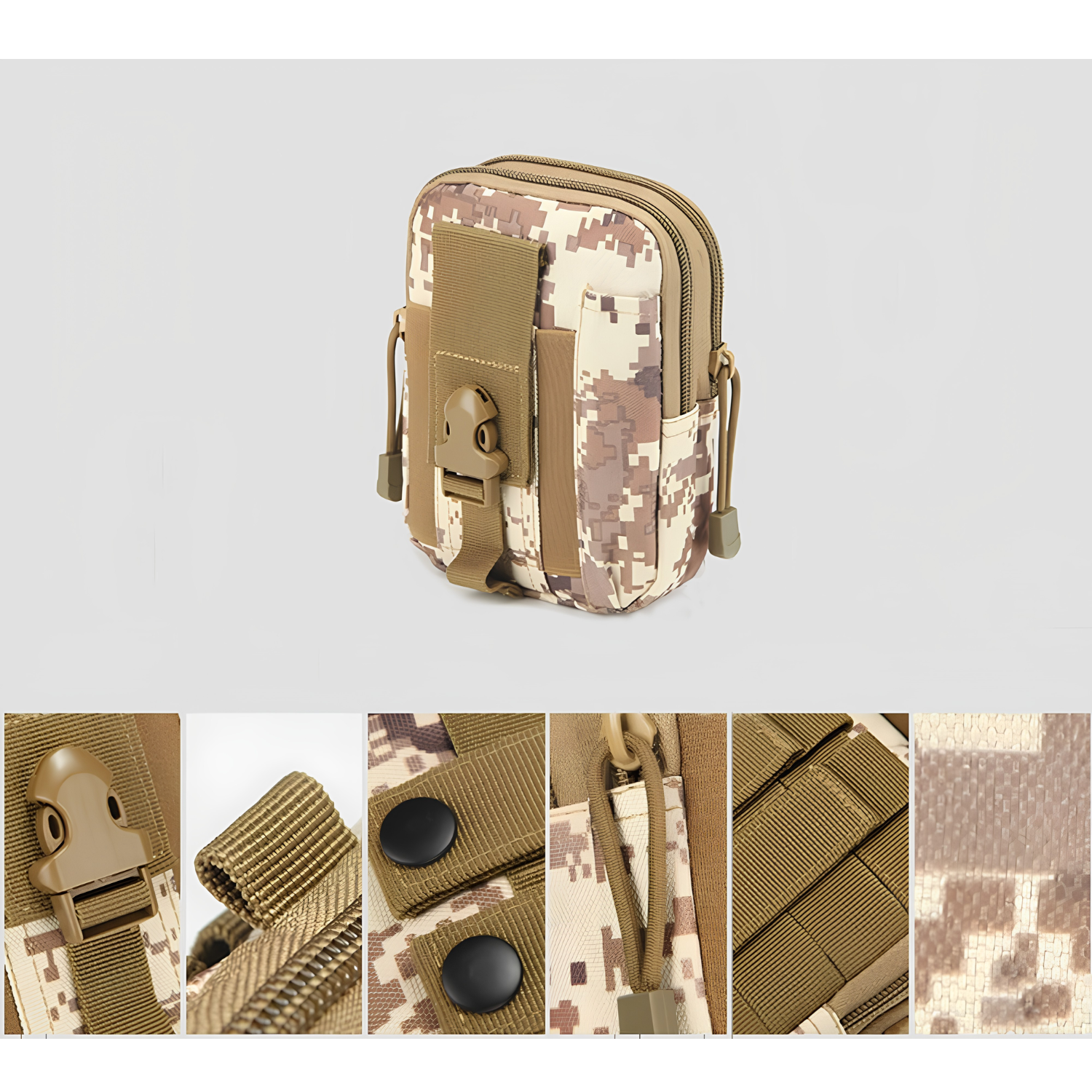Tactical Waist Pouch with Survival Kit for Camping, Trekking and Outdoor