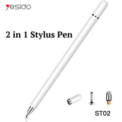 Yesido ST02 2 IN 1 Capacitive Active Universal Smart Pressure Stylus Pen