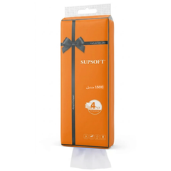 أكياس مناديل ورقية معلقة على الحائط Supsoft 1200 مناديل 4 طبقات