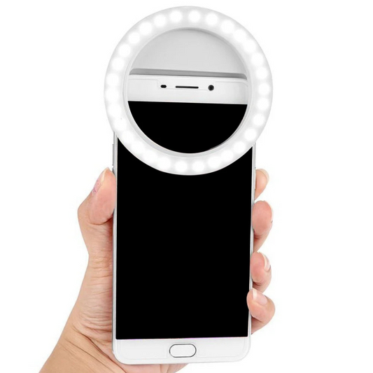 Selfie Ring Light Attachment for Mobile Phone White