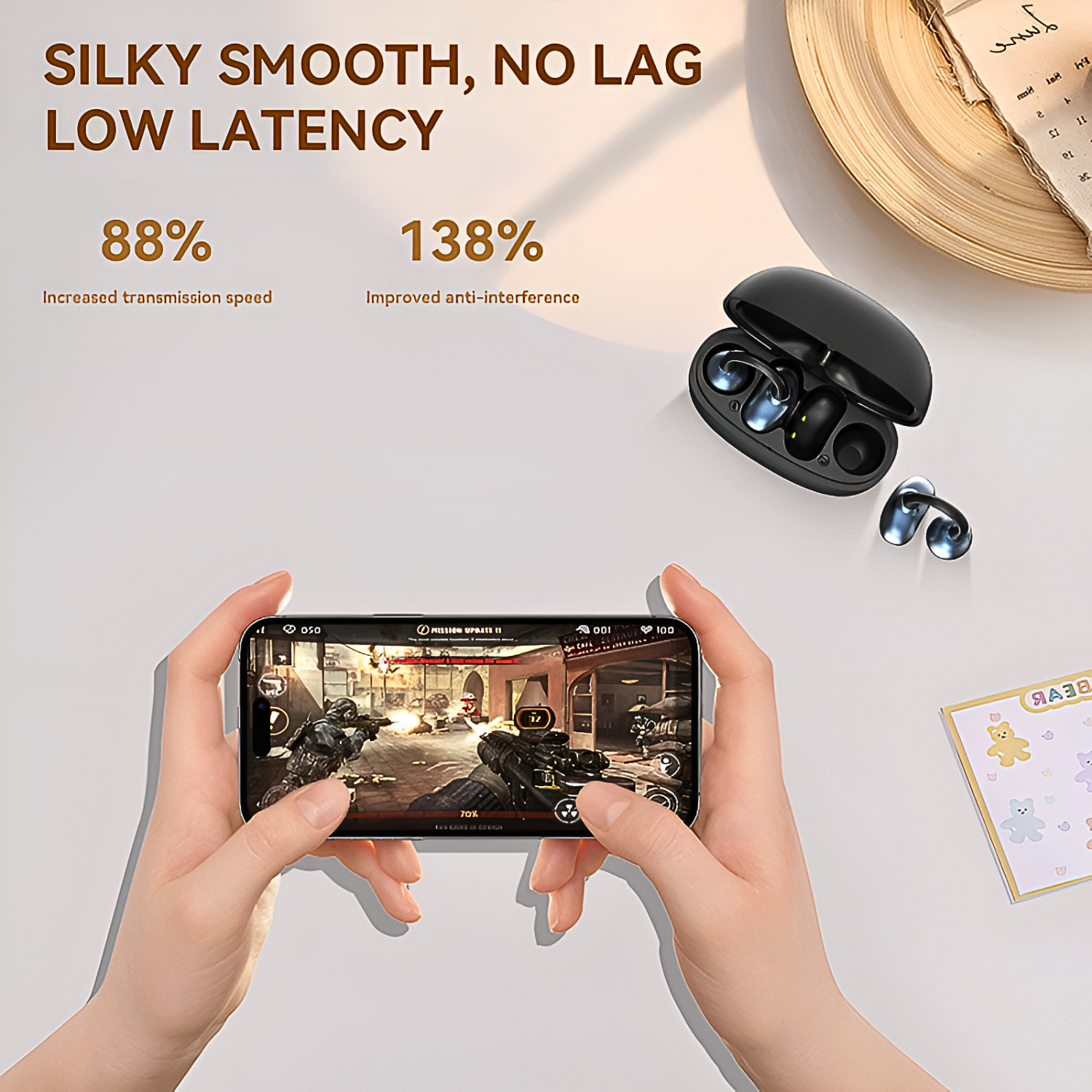 Smartbarry H66 Clip-On TWS Wireless Earphones