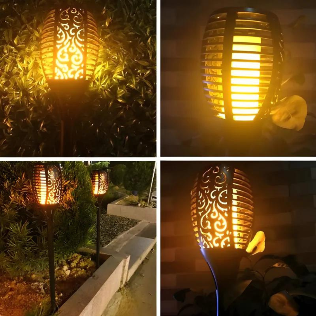Waterproof Solar Outdoor Garden LED Flame Light