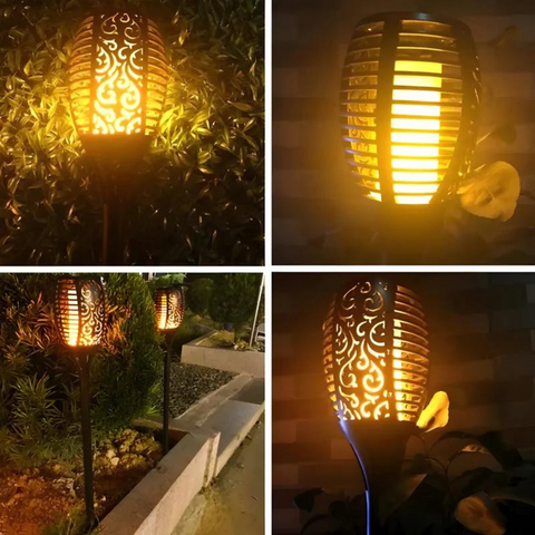 Waterproof Solar Outdoor Garden LED Flame Light