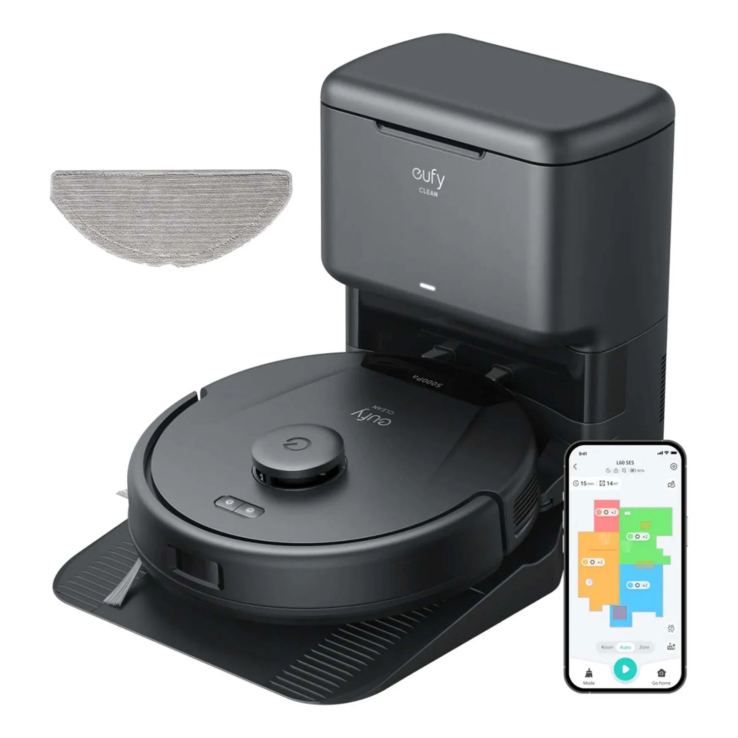 Eufy L60 Hybrid Robot Vacuum Cleaner L60 Hybrid with Auto Empty Station