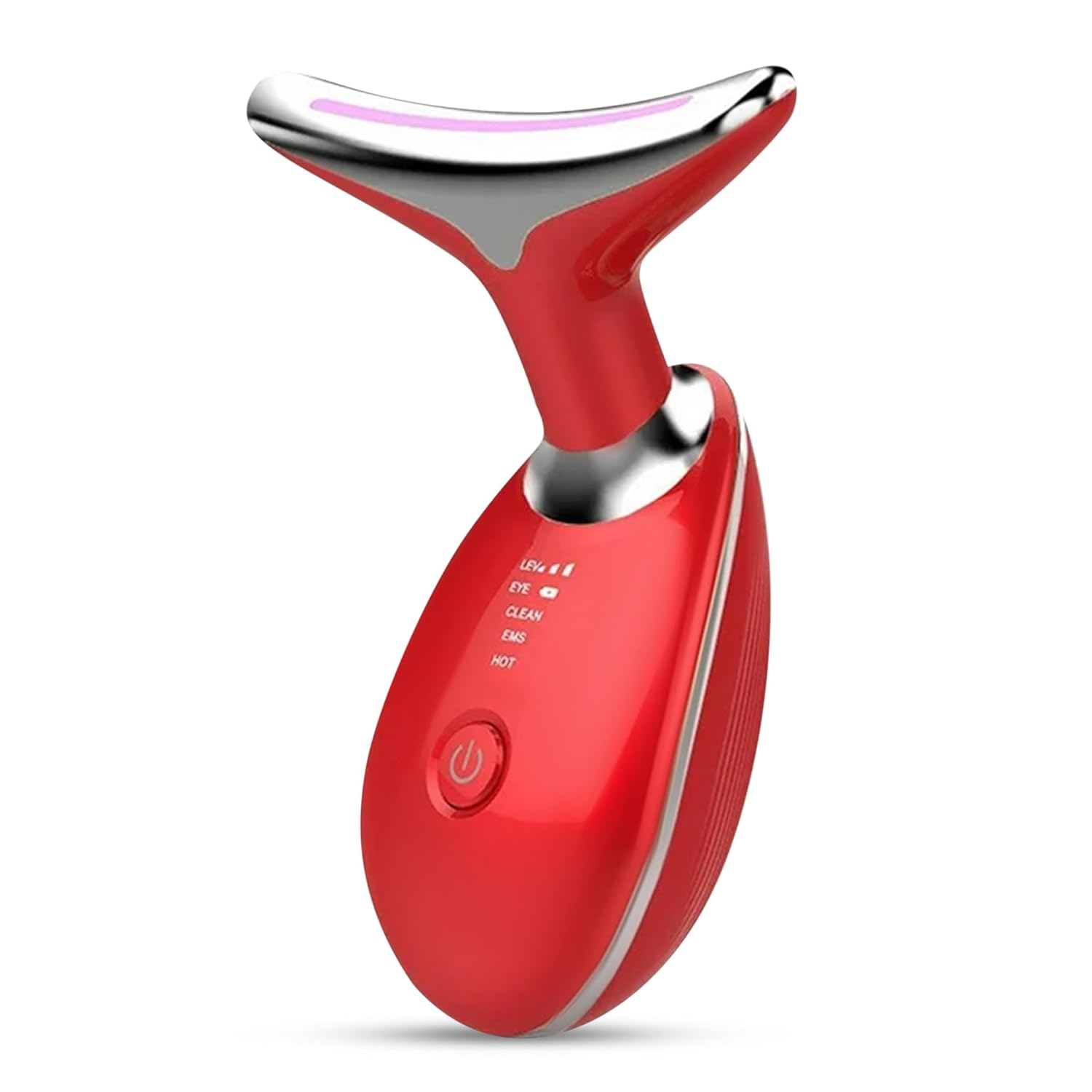 High Frequency Vibration Skin Rejuvenation Device, Face n Neck Wrinkle Remover Red