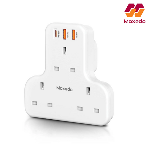 Moxedo 6 IN 1 Power Extension Adapter with PD QC Fast Charging