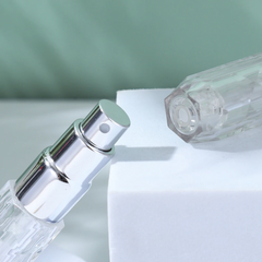 Diamond Shaped Mini Pocket Perfume Atomizer, 5ml Transparent Fragrance Refill Bottle