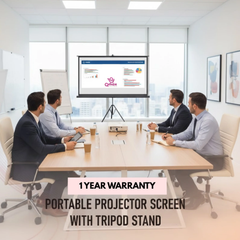 Moxedo Portable Carry N Go Projector Screen with Tripod Stand