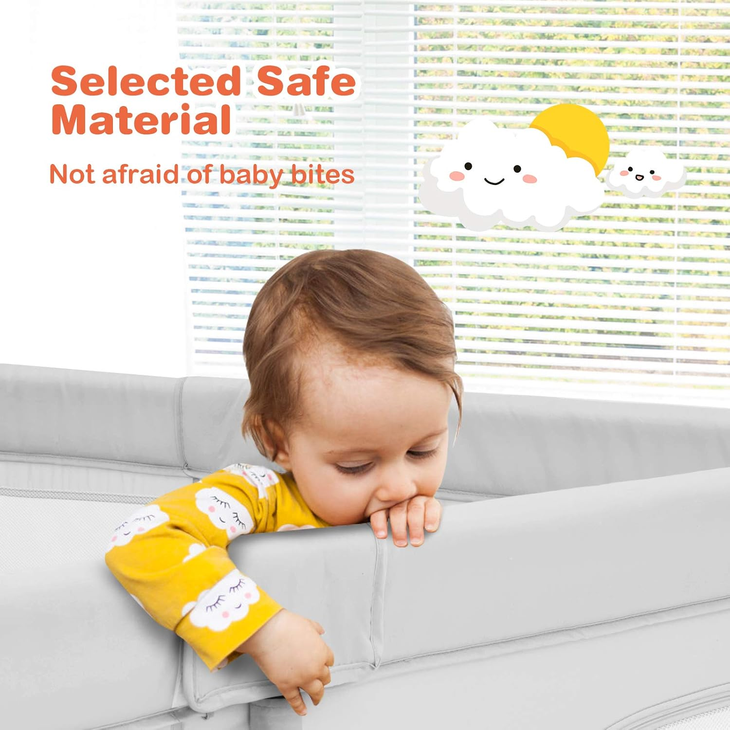 Playpen 150 x 200 cm, with 2 Pull Handles and 10 Balls