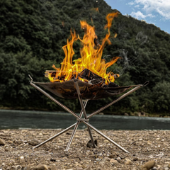 Green Lion Portable Fire Pit Bonfire Stand for Outdoor Camping