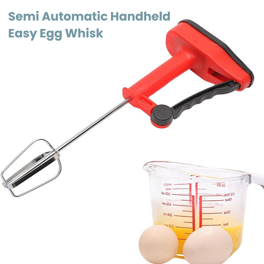Handheld Semi Automatic Egg Beater Whisk