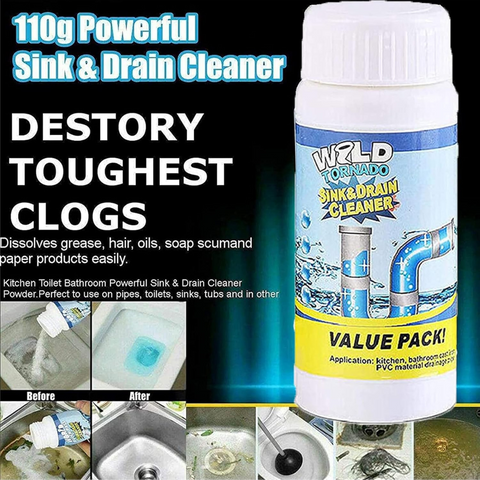 Powerful Sink & Drain Cleaner - High Efficiency Clog Remover for Drainage Path