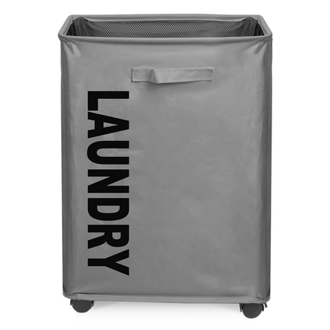 80 Liter Collapsible Laundry Basket with Wheel