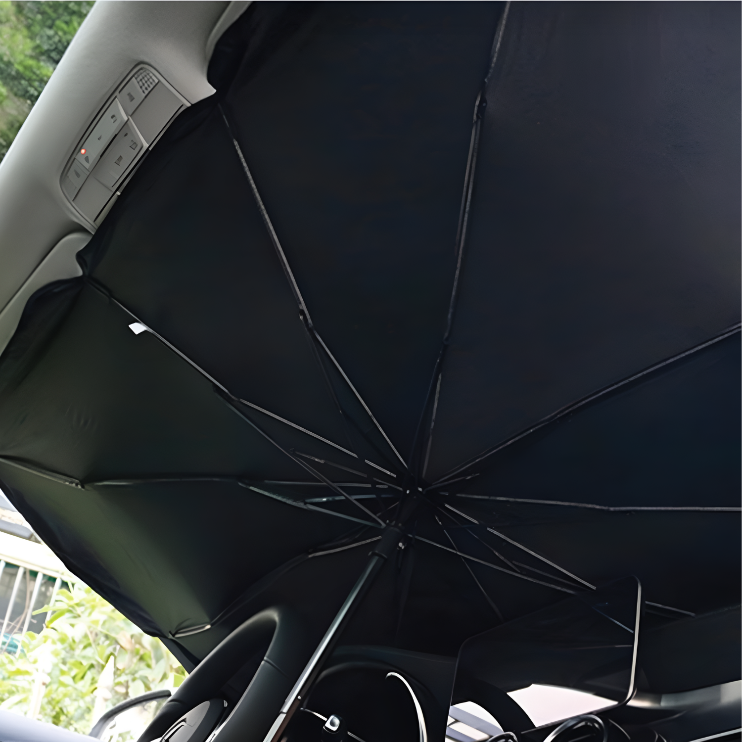 Green Lion Car Windshield Sunshade Umbrella