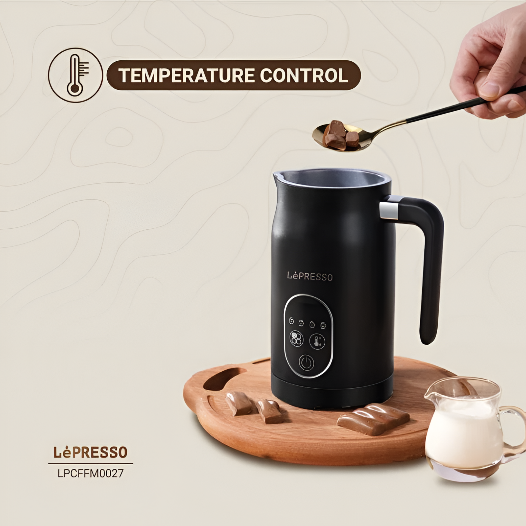 LePresso Four Froth Milk Frother 270mL