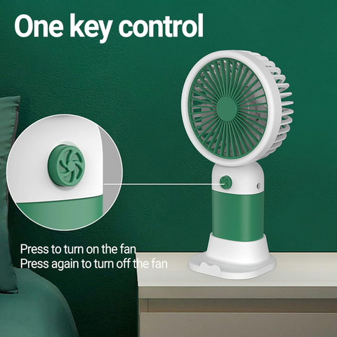 Rechargeable Handheld Super Wind Small Fan with Stand - Random Color ...