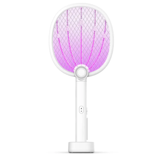 TakTik 2700V Electric Mosquito Swatter Racket with UV Light & Charging Base