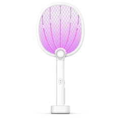 TakTik 2700V Electric Mosquito Swatter Racket with UV Light & Charging Base