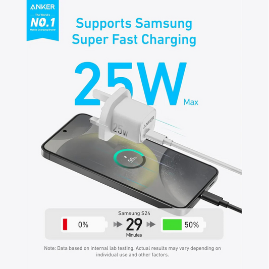 Anker Charger 25W Compact with USB C Cable