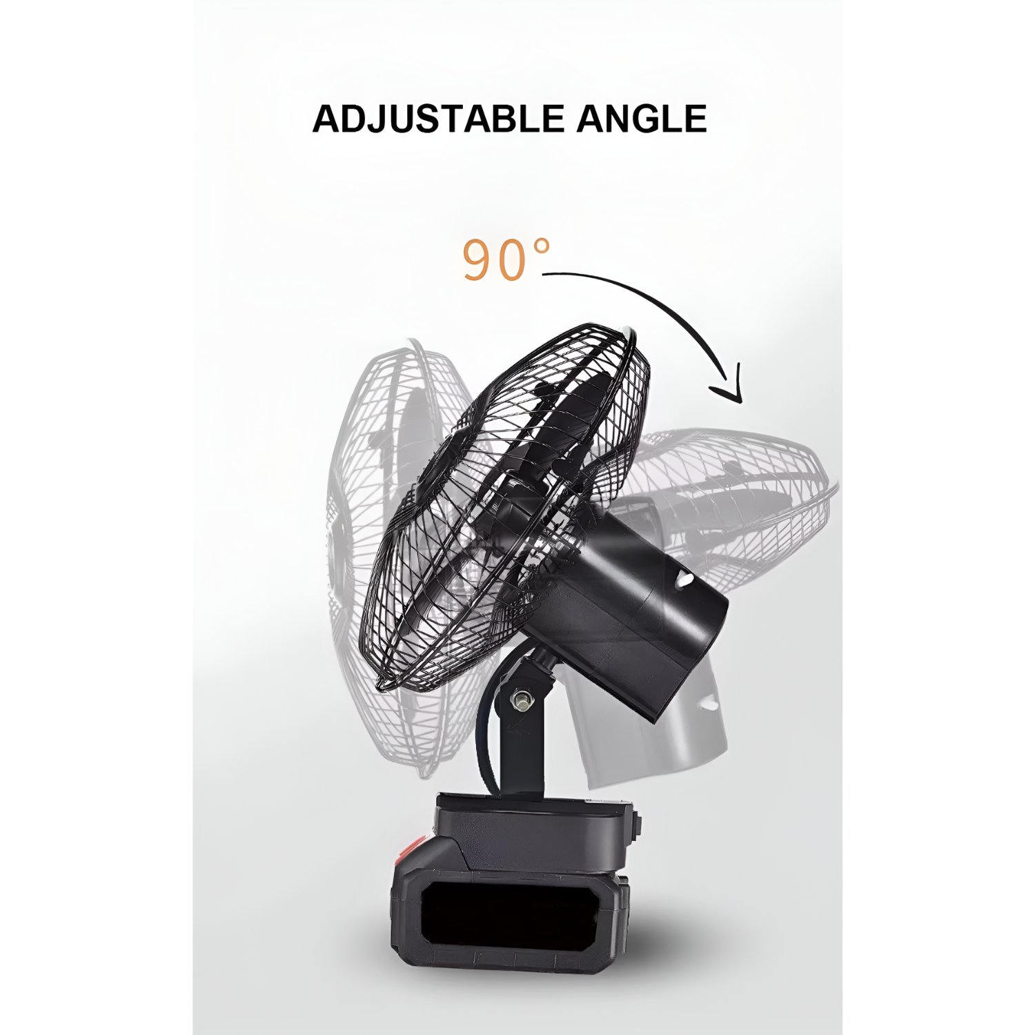 Super Power Portable Rechargeable Desk Fan with Dual Replaceable Battery