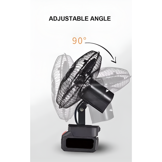 Super Power Portable Rechargeable Desk Fan with Dual Replaceable Battery
