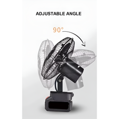 Super Power Portable Rechargeable Desk Fan with Dual Replaceable Battery