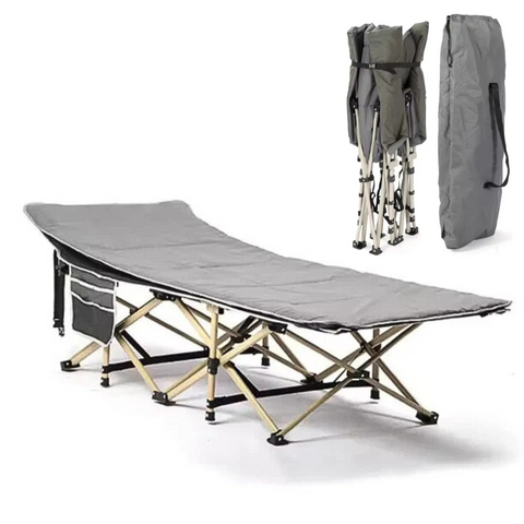 Folding Bed with Mattress for Camping and Outdoors