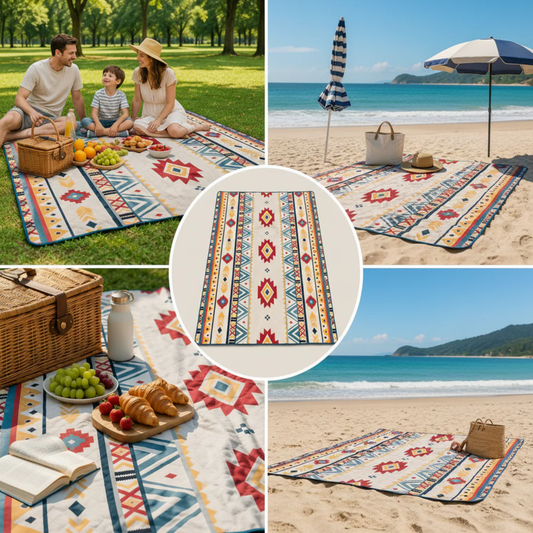 Large Folding Picnic Mat, Outdoor Camping & Beach Mat