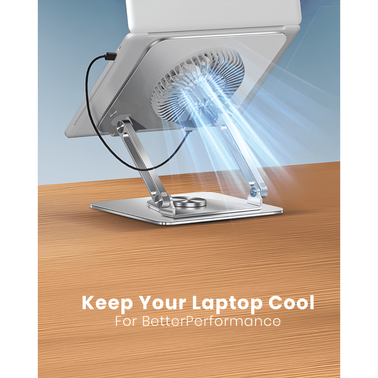 MOXEDO Ergonomic Foldable Cooling Stand for Laptop and Tablet
