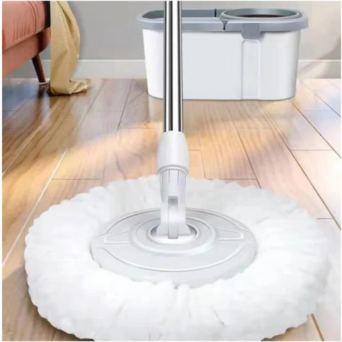 Hands-free 360° Spin Wringer Mop with Bucket