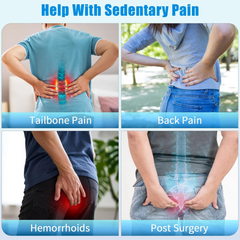 Orthopedic Memory Foam Donut Chair Seat Cushion for Coccyx, Hemorrhoids, Postpartum And Tailbone Pain Relief