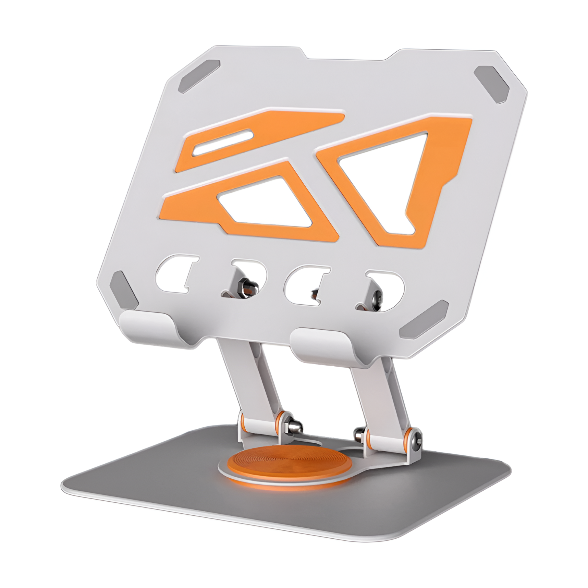 360° Rotating Adjustable Desktop Tablet Holder Stand White