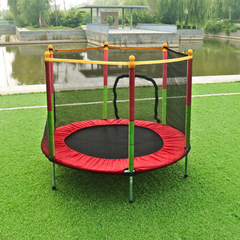 Kids Jumping Trampoline with Safety Enclosure Net for Indoor Outdoor Play