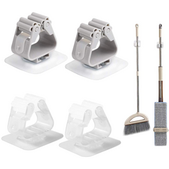 Wall Mounted Mop and Broom Holder Clip (Random Color)