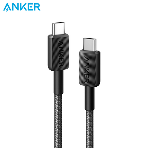 كابل USB-C إلى USB-C مضفر من النايلون Anker 322