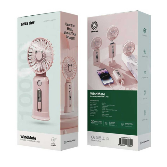 Green Lion WindMate Portable Power Bank & Fan
