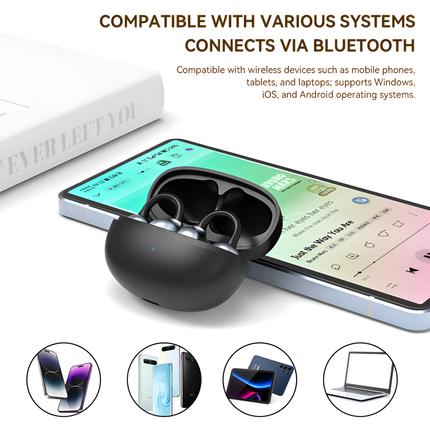 Smartbarry H66 Clip-On TWS Wireless Earphones
