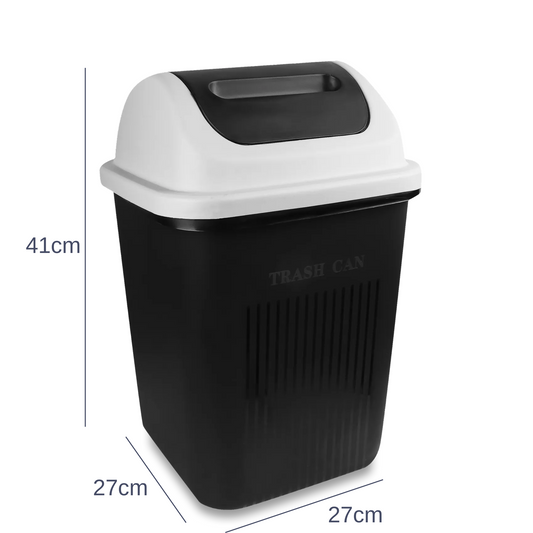 12 Liter Trash Can Dustbin with Swing Top Lid For Home and Office