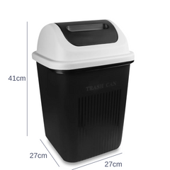 12 Liter Trash Can Dustbin with Swing Top Lid For Home and Office